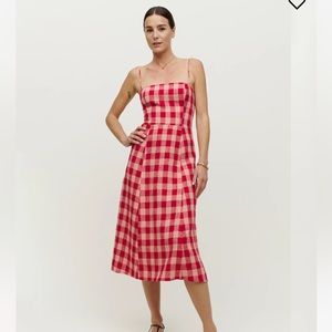 Reformation christen linen dress